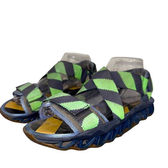 Camper X Bernhard Willhelm Himalayan Malibu Sandals 8 Chunky Zigzag Blue Green main image 8